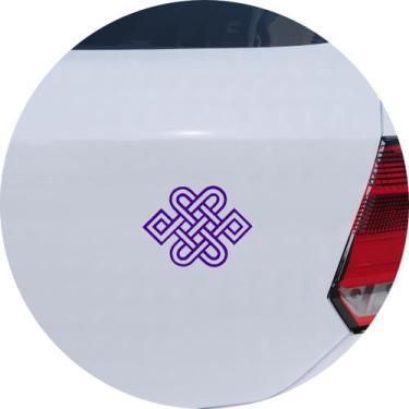 Imagem de Adesivo de Carro Nó Celtico Viking - Cor Roxo - Melhor Adesivo, Roxo