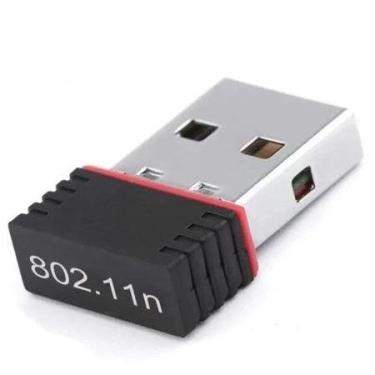Imagem de Placa de rede sem fio adaptador USB antena conexão internet ótima qual