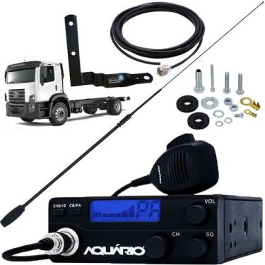 Imagem de Rádio Px 40 Canais Antena Argentina Viuva Negra Black Cabo 5,5m Sup Ca
