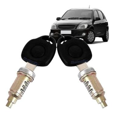 Imagem de Par Cilindro Miolo Porta Celta 2000 2001 2002 2003 2004 2005 - SHALOMC