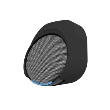 Imagem de Splin Suporte All In One Tomada Para Smart Speaker Alexa Echo Pop - Amazon - Modelo Compacto Fonte Horizontal (preto)