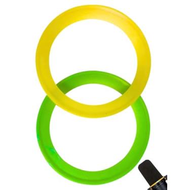 Imagem de Para-brisas de microfone vermelho personalizado para microfone Shuer SM7B, SM7dB e MV7 - Filtro POP RK345B Substituição com anel de retenção colorido (vermelho)