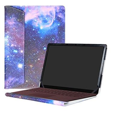 Imagem de Alapmk Capa protetora para Microsoft Surface Laptop 6 13.5 6ª geração/Surface Laptop 5 13.5/Surface Laptop 4 13.5 e Vivobook S 14 OLED M5406 M5406UA M5406WA M5406WA-DS76, Galaxy