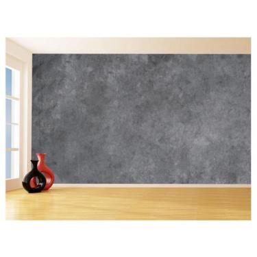 Imagem de Papel De Parede 3D Concreto Queimado Liso Cinza 3,5M Kkt20 - Você Deco