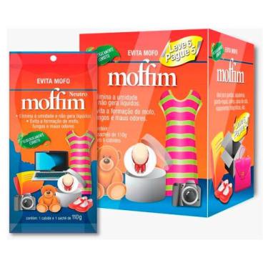 Imagem de Desumidificador Antimofo Moffim 6 Sachês de 110g