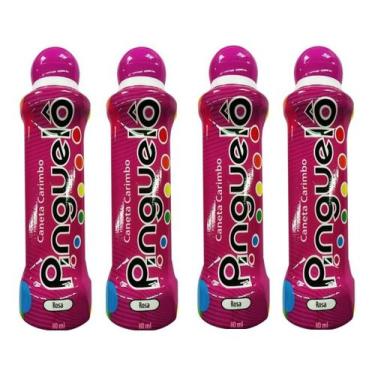 Imagem de 10 Caneta Carimbo Marcador De Bingo Pinguelô 80ml Cor Rosa