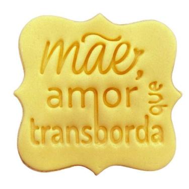 Imagem de Cortador Biscoito Mãe Amor que Transborda - DOCE IMPRESSO,  11cm
