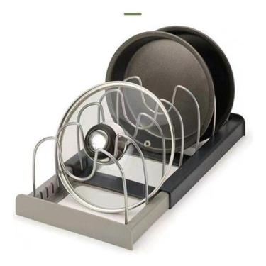 Imagem de Organizador Retrátil De Pratos Panelas Utensílios De Cozinha - oem