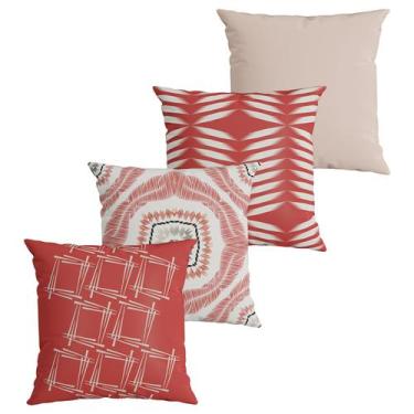 Imagem de Kit 4 Capas de Almofada Decorativa Belchior com Zíper Tecido Especial 