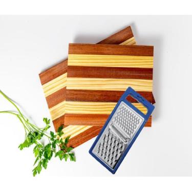 Imagem de Tábuas De Corte Rusticas Para Frios Mais Fatiador De Inox - Móveis C. 