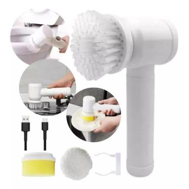 Imagem de USB na Limpeza: Escova Limpeza Elétrica Limpa Tudo Casa Banheiro Cozin