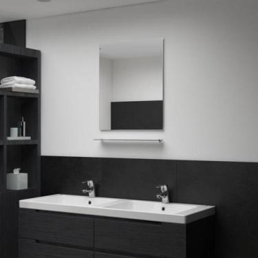 Imagem de Espelho Decorativo Multiuso Retangular 60X50  Pendurador Para Quarto S