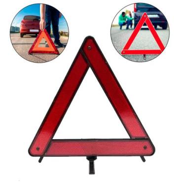 Imagem de Triangulo De Segurança Sinalização Atenção Carro Automotivo - TRANGULO