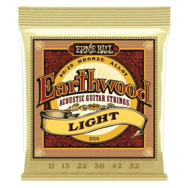 Imagem de Encordoamento violao ernie ball 2004 011.052 aco earthwood 80/20 phosp