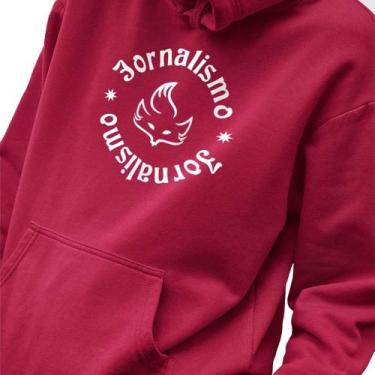 Imagem de Blusa Moletom Masculino Estampado Jornalismo em Algodão Fio 30.1 Pente