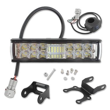 Imagem de ABCERRSI Kit de farol, farol frontal de motocicleta, luz de LED com interruptor de controle, suporte e parafuso para Surron Segway X260 X160