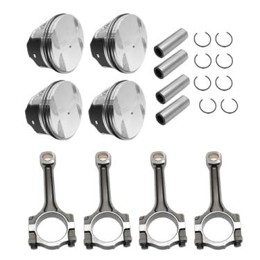 Imagem de INGKAN 12654958 Biela de pistão do motor 8 peças serve para Chevy Equinox 10-17, GMC Terrain, 07-08 Pontiac G5, 07-10 Saturn Vue 2.4L DOHC Substitui OE 12578324 12578326 12593744 12593744 59374 5