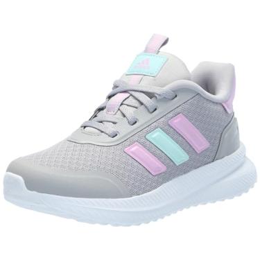 Imagem de adidas Tênis infantil X_plrpath, Cinza/Bliss Lilac/Semi Flash Aqua, 21