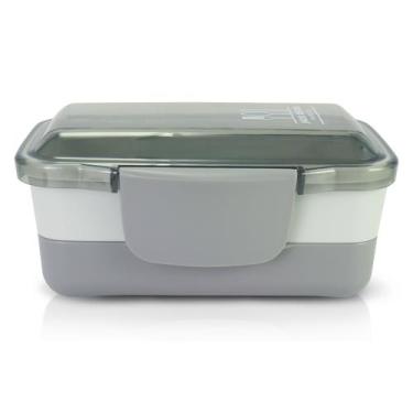 Imagem de Pote Marmita de 2 Andares 950ml - Jacki Design Cinza