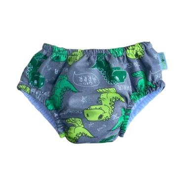Imagem de Fralda de banho Reutilizável - Sunga Dino-Rex - ECO&PLAY, 06-12M