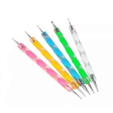 Imagem de Kit Boleadores De Unha 10 Pontas Em 5 Canetas Pincel - Mr Vendas