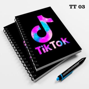 Imagem de Caderno Universitário 96fls Tik Tok 03 - Premium