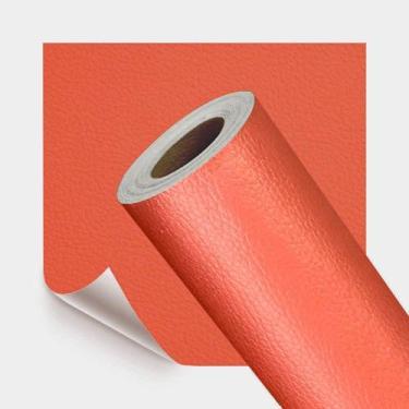 Imagem de Adesivo Revestimento em material sintético Laranja 50x137cm - Open Sta
