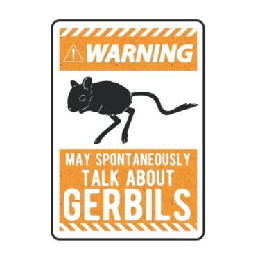 Imagem de Gerbil Notizbuch: May Spontaneously Talk About Gerbils Rennmaus / 6X9 Zoll / 120 Linierte Seiten