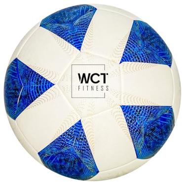 Imagem de BOLA DE FUTEBOL CLASSICA AZUL - DOURADA - BRANCA