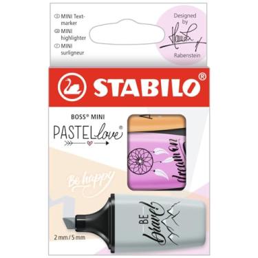 Imagem de STABILO Marca-texto BOSS Mini Pastellove - Cores sortidas - Pacote com 3