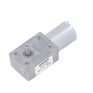 Imagem de Motor de Engrenagem Sem-fim, 12v Dc Eixo único Motor Alinhado Metal 12mm Eixo 4-25kg.cm Torção para Máquinas de Etiquetagem, Cortinas, Eletrodomésticos (3RPM)