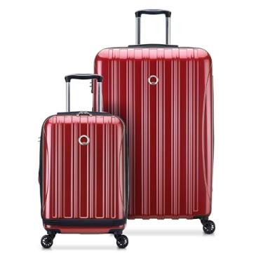 Imagem de DELSEY PARIS Helium Aero Hardside Mala expansível com rodas giratórias, Vermelho tijolo, 2-Piece Set (19/28), Helium Aero Hardside Mala expansível com rodas giratórias