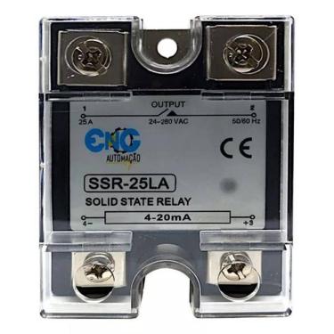 Imagem de Relé de Estado Sólido Analógico 4-20mA 24-280VAC 25A SSR-25LA