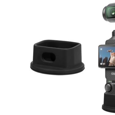Imagem de Geekria Suporte de mesa antiderrapante de silicone, base compatível com câmera de ação DJI Osmo Pocket 3, suporte de base estável (preto)