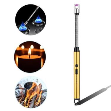 Imagem de Isqueiros Acendedores Eletrônico Flexível com USB Recarregável Rotação