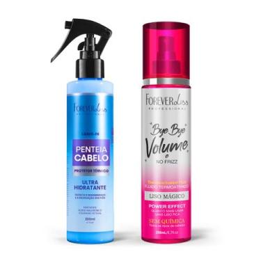 Imagem de Penteia Cabelo 200Ml E Bye Bye Volume E No Frizz Mágico 200Ml - FOREVE