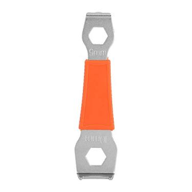 Imagem de Salvegem de manivela de bicicleta 9 mm 10mm parafuso de aço carbono parafuso fixo Chave fixa Ferramenta de reparo de bicicletas ergonômicas