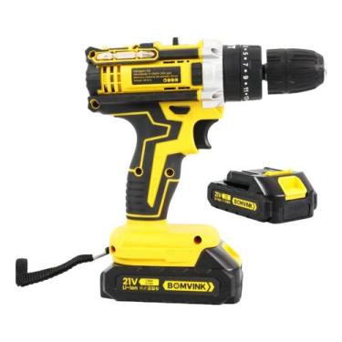 Imagem de Furadeira Parafusadeira Sem Fio De Bateria 10mm 21v- Bomvink - BOMVINK