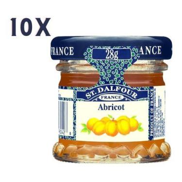 Imagem de Kit 10 Mini Geleias Damasco St Dalfour 28g - França - St. Dalfour