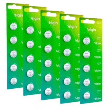 Imagem de Kit 5 Cartelas Bateria Lítio 3v Cr2032 Original Elgin 25 Unidades