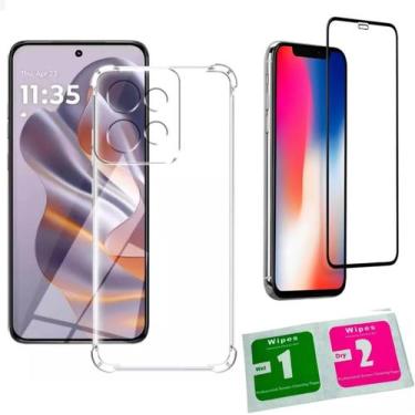 Imagem de Kit Capa Case Compatível Capinha Para Motorola Moto G75 Anti Impacto R