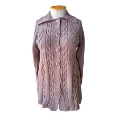 Imagem de Sobretudo Plus Size Tricot Premium Mousse Super Grosso Lindo-Feminino