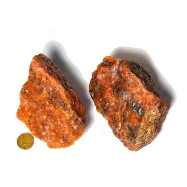 Imagem de 10 Calcita Laranja Bruto Esoterismo 250 a 300g 7 a 2cm TipoA - Cristai