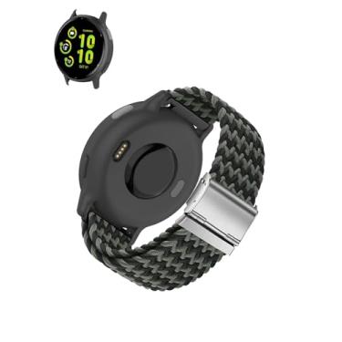 Imagem de Compatível com Garmin Vivoactive 6 Health and Fitness GPS Smartwatch. Pulseira esportiva ajustável respirável WUNIKA com alça de nylon e liberação rápida, pulseira esportiva respirável e ajustável