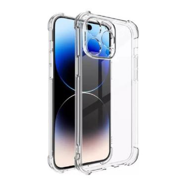 Imagem de Capinha Antichoque Silicone Transparente Compatível com Iphone 16 Pro 
