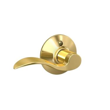 Imagem de Schlage F170ACC605RH F170 ACC 605 RH Accent alavanca falsa, latão brilhante