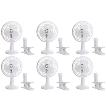 Imagem de Genesis A1CLIPFANWHITE-6PK Ventilador com clipe branco, 15 cm, 6 peças