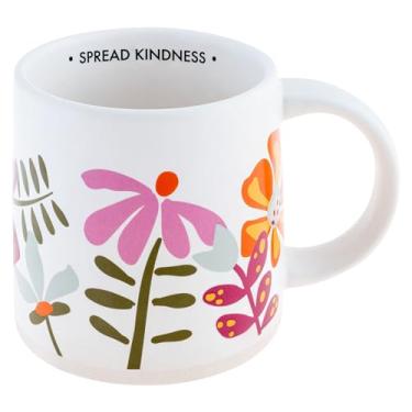 Imagem de Karma, Caneca Shelly de 400 ml - Caneca fofa de café e chá - Canecas de café de cerâmica para mulheres e homens, espalhe gentileza