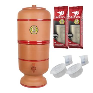 Imagem de Filtro de Barro 8 Litros São João Tradicional Produto Nacional (2 velas + 2 Boias + 1 torneira)
