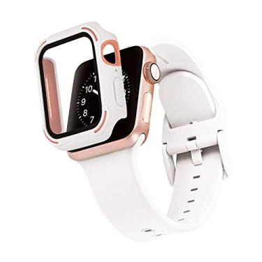 Imagem de WITHit Capa protetora de vidro com amortecedor integrado (branco/blush, 38 mm)